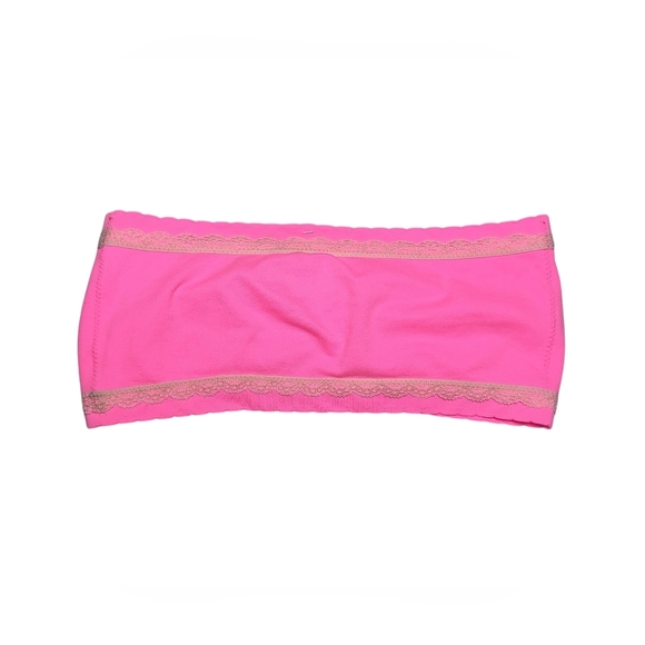 Victoria's Secret Bright Neon Pink Stretchy Bandeau L NWT - Picture 2 of 8